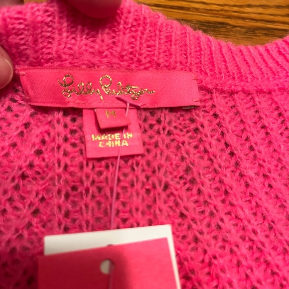 Lilly Pulitzer Kasmina Sweater - Pink Isle - Size M - Picture 12 of 14